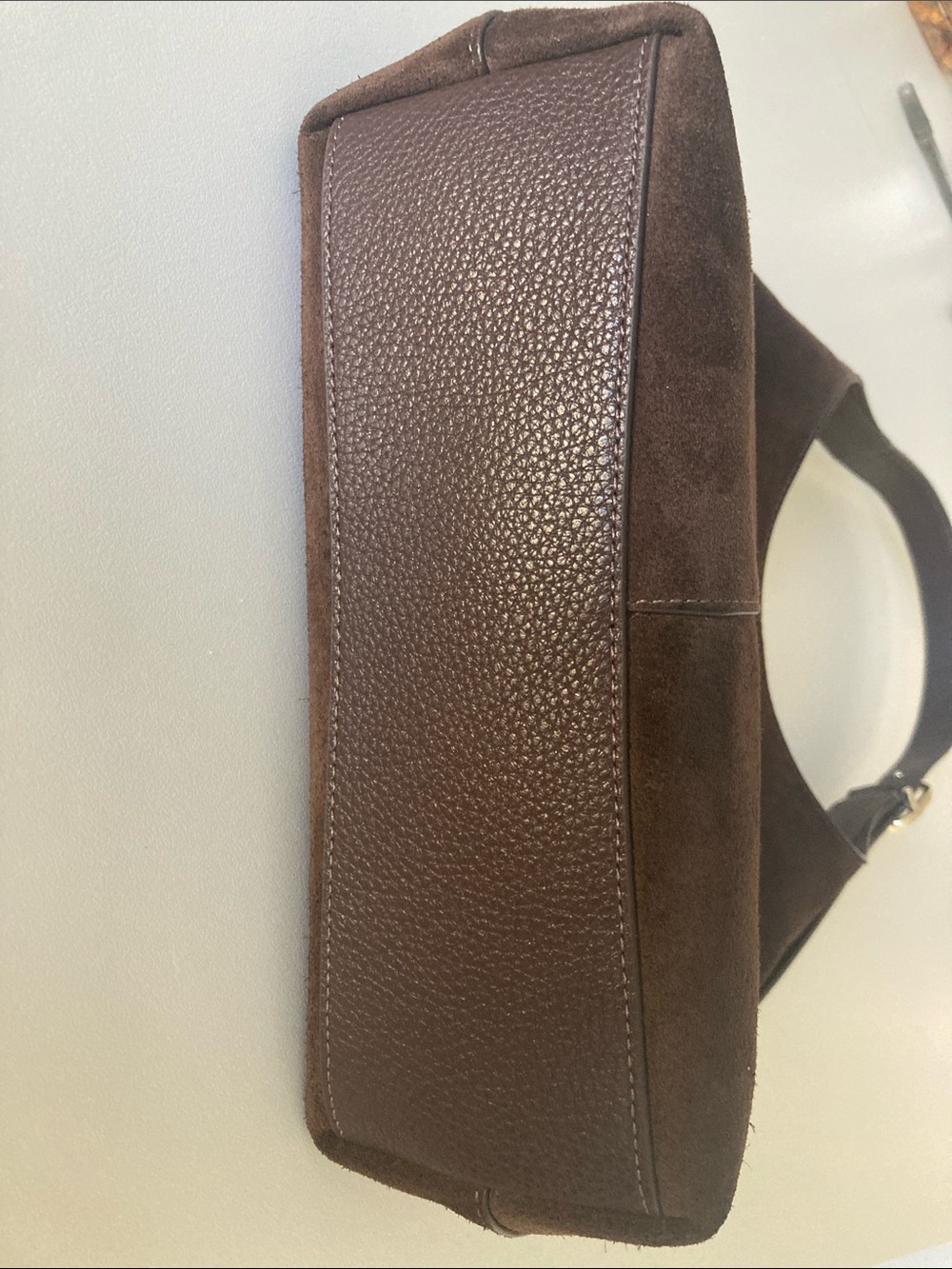 Kate Spade Brown Suede Shoulder Bag - Picture 3 of 11